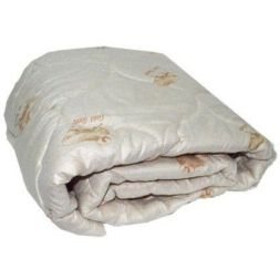 Одеяло миниевро (200х217) Овечья шерсть 150 гр/м ПРЕМИУМ (глосс-сатин)